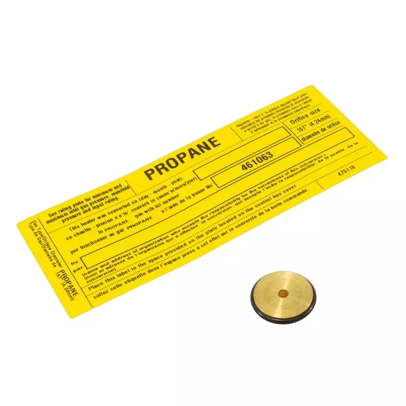 Pentair MasterTemp 125 Natural Gas to Propane Conversion Kit