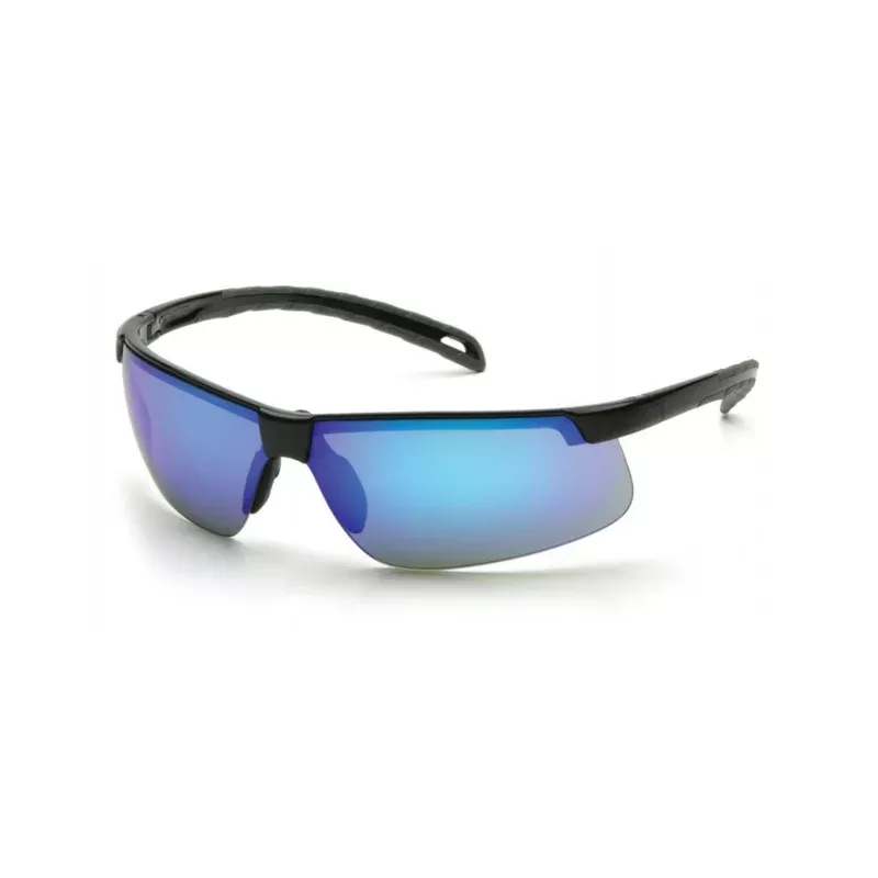 PYRAMEX-SB8665D Ice Blue Mirror Lens with Black Frame